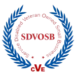Service-Disabled Veteran-Owned Small Business (SDVOSB) seal, CVE verified